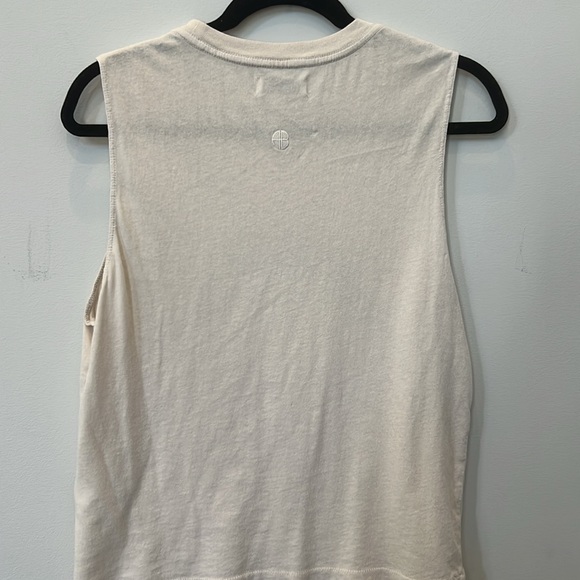 Anine Bing Lennon Tee in Stone sz small - Picture 5 of 5